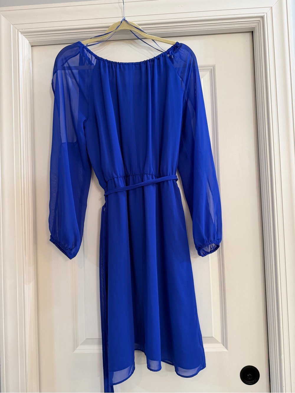 Jennifer Lopez Royal Blue Midi Dress